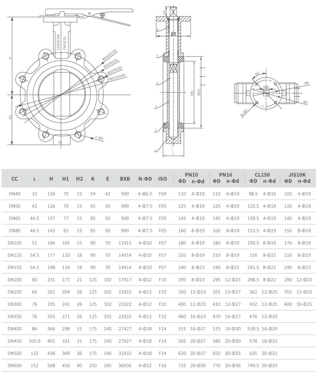 Lug Type Butterfly Valve